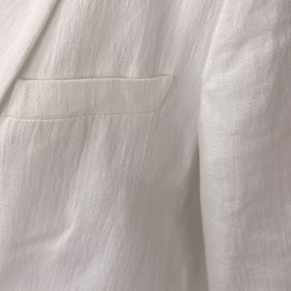 Zara linen blend double breasted blazer S - Picture 4 of 9